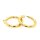 Ohrschmuck 14 Karat Gelbgold Kreolen mit B&uuml;gel 31x3,8mm