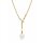 Halsschmuck 14 Karat Gelbgold Brillangen 0,02ct S&uuml;sswasserperle