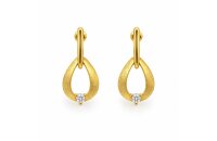 Ohrschmuck 14 Karat Gelbgold Brillanten 0,02ct
