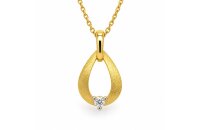 Anh&auml;nger 14 Karat Gelbgold Brillanten 0,03ct
