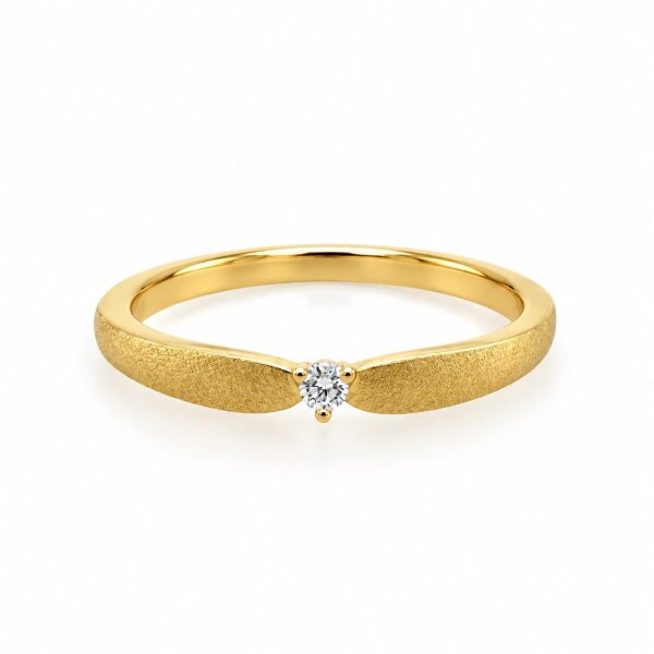 Ring 14 Karat Gelbgold Brillant 0,03ct