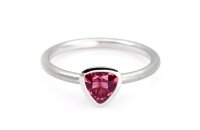 Ring 18 Karat Weissgold Turmalin rosa 0,78ct