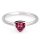 Ring 18 Karat Weissgold Turmalin rosa 0,78ct