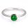 Ring 18 Karat Weissgold Tsavorit 0,69ct