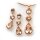 Anh&auml;nger 18 Karat Rotgold 3 Morganite gesamt 9,26ct