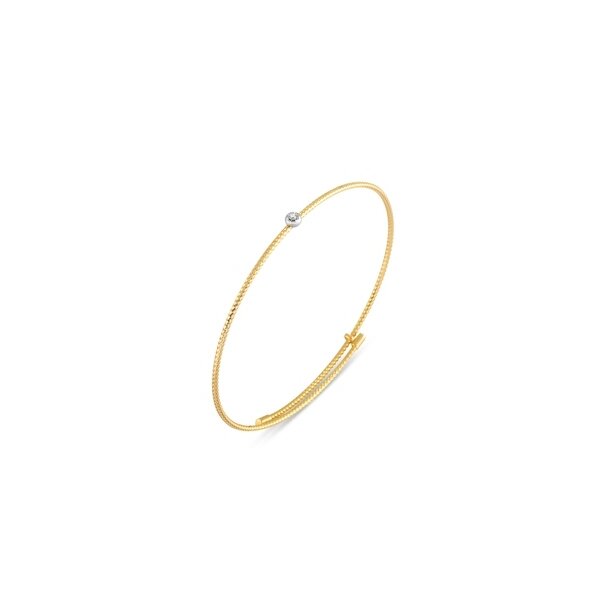 Armschmuck 18 Karat GelbWeissgold Brillant 0,02ct G vs