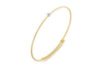 Armschmuck 18 Karat GelbWeissgold Brillant 0,02ct G vs