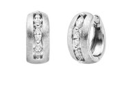 Ohrschmuck 925 Silber rhodiniert Zirkonia
