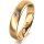 Ring 14 Karat Gelbgold 4.5 mm längsmatt 1 Brillant G vs 0,050ct