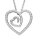 Halsschmuck 925 Silber rhodiniert Zirkonia
