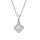 Halsschmuck 925 Silber rhodiniert 21 Zirkonia