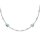 Halsschmuck 925 Silber rhodiniert 4 Blautopase 11 Zirkonia