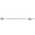 Armschmuck 925 Silber rhodiniert 3 Blautopase 8 Zirkonia