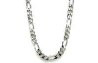 Halsschmuck 925 Silber rhodinert Figaro 55cm 5,7mm