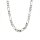 Halsschmuck 925 Silber rhodinert Figaro 55cm 4,5mm