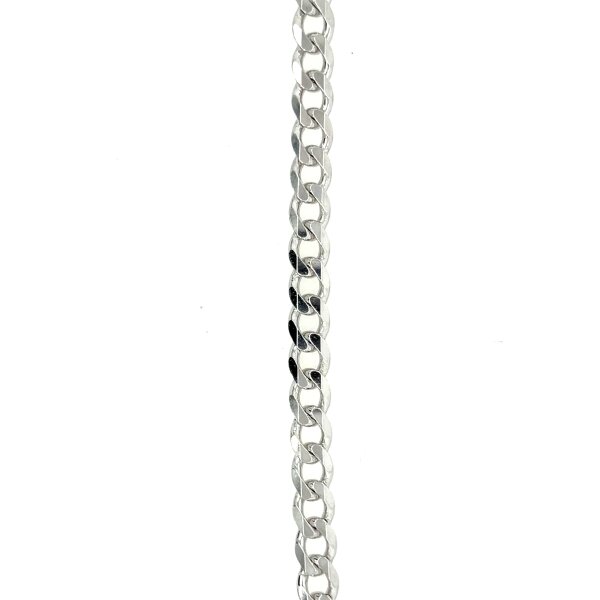 Armschmuck 925 Silber rhodiniert Panzer 21cm 5,7mm