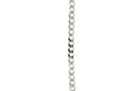 Armschmuck 925 Silber rhodiniert Panzer 21cm 5,7mm