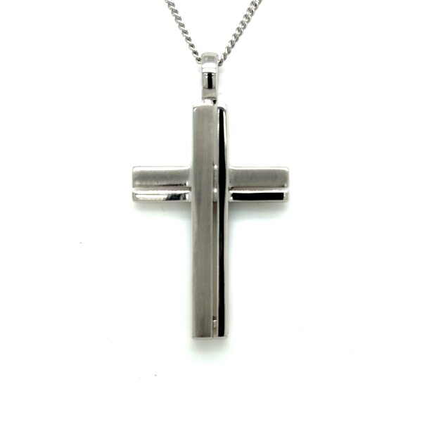 Anh&auml;nger 925 Silber rhodiniert Kreuz