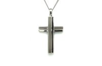 Anh&auml;nger 925 Silber rhodiniert Kreuz