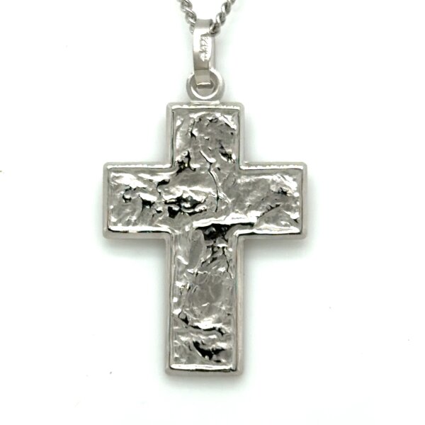 Anh&auml;nger 925 Silber rhodiniert Kreuz