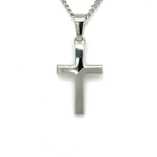 Anh&auml;nger 925 Silber rhodiniert Kreuz