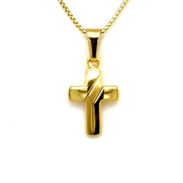 Anh&auml;nger 14 Karat Gelbgold Kreuz