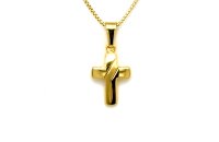 Anh&auml;nger 14 Karat Gelbgold Kreuz