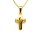 Anh&auml;nger 14 Karat Gelbgold Kreuz