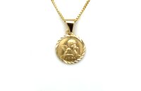 Anh&auml;nger 14 Karat Gelbgold Schutzengel