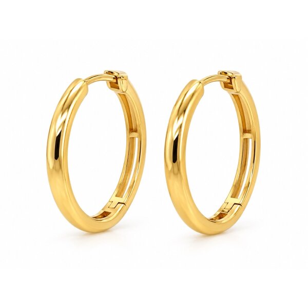 Ohrschmuck 14 Karat Gelbgold Kreolen
