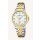 Candino Armbanduhr Edelstahl bicolor, Quarz, Saphirglas, 50m wasserdicht