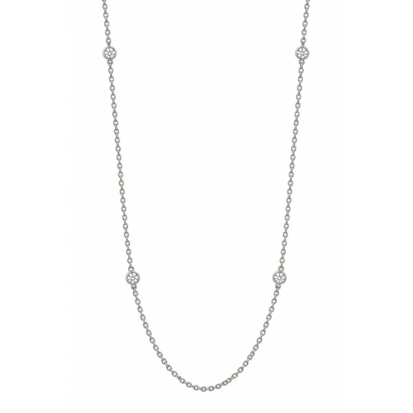 Halsschmuck 18 Karat Weissgold Brillanten 0,20ct G vs