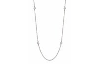 Halsschmuck 18 Karat Weissgold Brillanten 0,20ct G vs