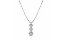 Halsschmuck 18 Karat Weissgold mit Brillanten