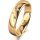 Ring 14 Karat Gelbgold 4.5 mm poliert 3 Brillanten G vs Gesamt 0,035ct