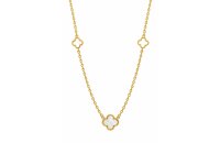 Halsschmuck 14 Karat Gelbgold  Perlmutt Alhambra-Motiv