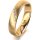 Ring 18 Karat Gelbgold 4.5 mm sandmatt 1 Brillant G vs 0,025ct