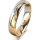 Ring 18 Karat Gelb-/Weissgold 4.5 mm poliert 4 Brillanten G vs 0,025ct