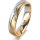 Ring 18 Karat Gelb-/Weissgold 4.5 mm sandmatt 4 Brillanten G vs 0,025ct
