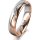 Ring 14 Karat Rot-/Weissgold 4.5 mm poliert 4 Brillanten G vs 0,025ct