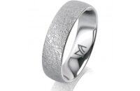 Ring 14 Karat Weissgold 5.5 mm kreismatt