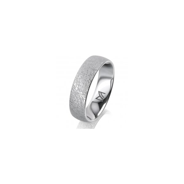 Ring 18 Karat Weissgold 5.5 mm kreismatt