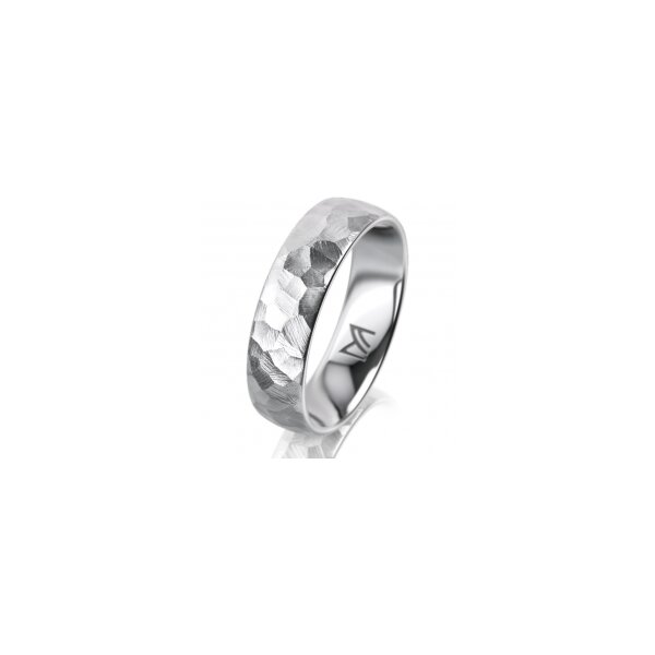 Ring 18 Karat Weissgold 5.5 mm diamantmatt