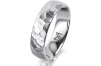 Ring 18 Karat Weissgold 5.5 mm diamantmatt