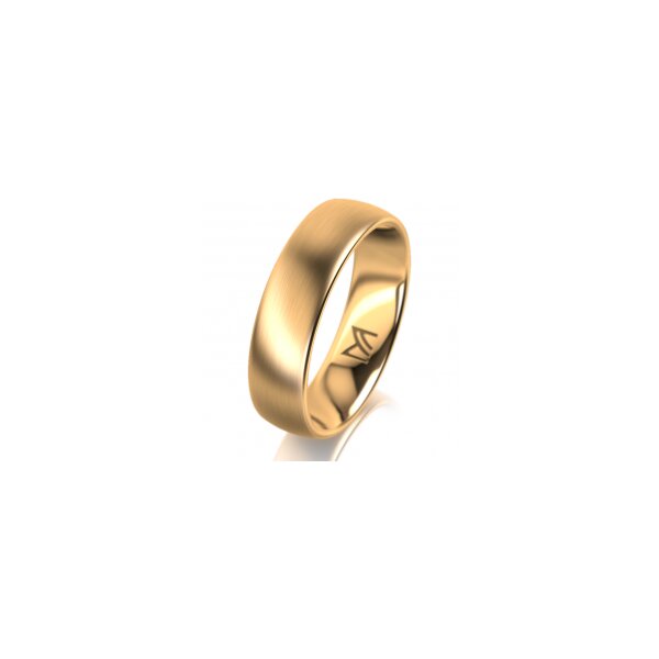 Ring 14 Karat Gelbgold 5.5 mm l&auml;ngsmatt