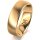 Ring 14 Karat Gelbgold 6.0 mm l&auml;ngsmatt