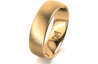 Ring 14 Karat Gelbgold 6.0 mm sandmatt