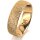 Ring 14 Karat Gelbgold 6.0 mm kristallmatt