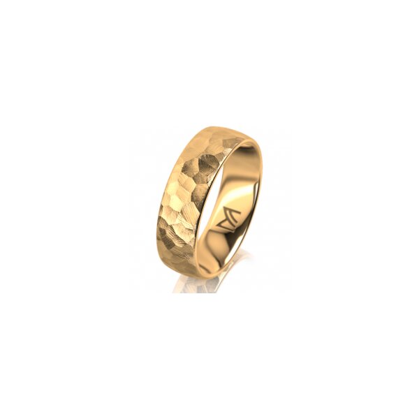 Ring 14 Karat Gelbgold 6.0 mm diamantmatt