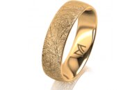 Ring 18 Karat Gelbgold 5.5 mm kristallmatt